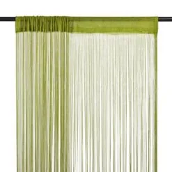 VidaXL Draadgordijnen 100x250 Cm Groen 2 St