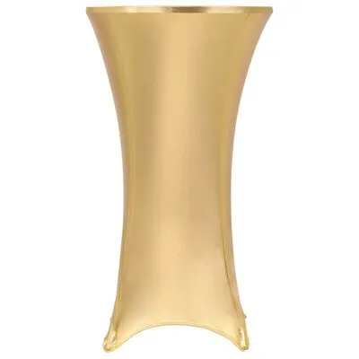 VidaXL 2 St Tafelhoezen Stretch 60 Cm Goud