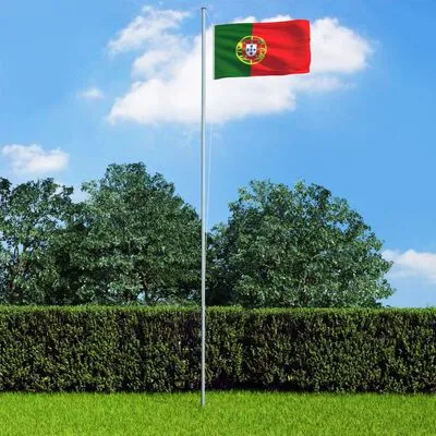 VidaXL Vlag Portugal 90x150 Cm - Afbeelding 2