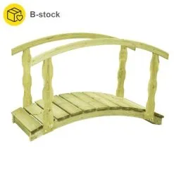 VidaXL B-stock Tuinbrug 170x74x105 Cm Geïmpregneerd Massief Grenenhout