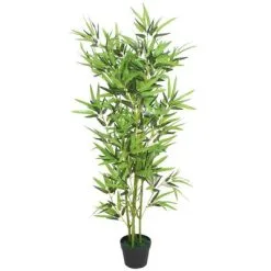 VidaXL Kunstplant Met Pot Bamboe 120 Cm Groen