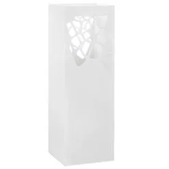 VidaXL Parapluhouder Stenen Staal Wit