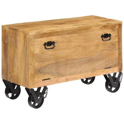 VidaXL Schoenenkast 86x35x55 Cm Massief Mangohout