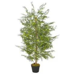 VidaXL Kunstplant Met Pot Cipresboom 120 Cm Groen