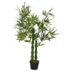 VidaXL Kunstplant Met Pot Bamboe 110 Cm Groen