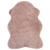 VidaXL Vloerkleed 65x95 Cm Kunstkonijnenbont Oudroze
