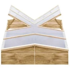 VidaXL Kweekkassen 2 St 200x50x35 Cm Geïmpregneerd Grenenhout