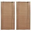 VidaXL Rolgordijnen 2 St 120x220 Cm Bamboe Bruin