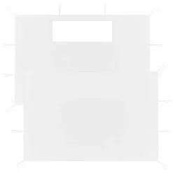 VidaXL Prieelzijwanden Met Ramen 2 St Wit