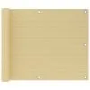 VidaXL Balkonscherm 75x300 Cm HDPE Beige