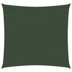 VidaXL Zonnezeil 160 G/m² 3,6x3,6 M HDPE Donkergroen