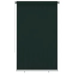 VidaXL Rolgordijn Voor Buiten 140x230 Cm HDPE Donkergroen