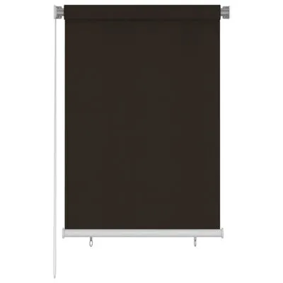 VidaXL Rolgordijn Voor Buiten 100x140 Cm HDPE Bruin