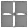 VidaXL Sierkussens 4 St 40x40 Cm Stof Grijs