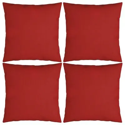 VidaXL Sierkussens 4 St 50x50 Cm Stof Rood