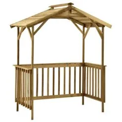 VidaXL Barbecue-overkapping 163,5x93x210 Cm Geïmpregneerd Grenenhout