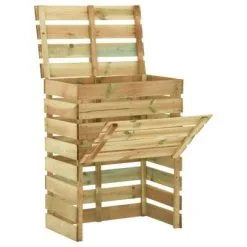 VidaXL Tuincompostbak Gelat 80x50x100 Cm Geïmpregneerd Grenenhout