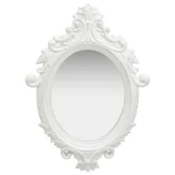 VidaXL Wandspiegel Kasteel Stijl 56x76 Cm Wit