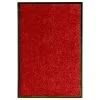 VidaXL Deurmat Wasbaar 40x60 Cm Rood