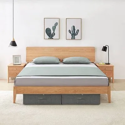 VidaXL Opbergbox 70x40x18 Cm Stof Antracietkleurig - Afbeelding 2