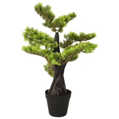 VidaXL Kunstplant Met Pot Cipres Bonsai 60 Cm Groen