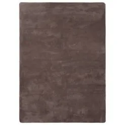 VidaXL Vloerkleed Teddy 170x120 Cm Taupe