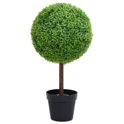 VidaXL Kunstplant Met Pot Buxus Bolvorming 50 Cm Groen