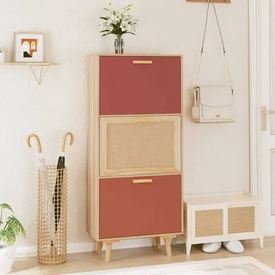 VidaXL Schoenenkast 52x25x120 Cm Bewerkt Hout - Afbeelding 2