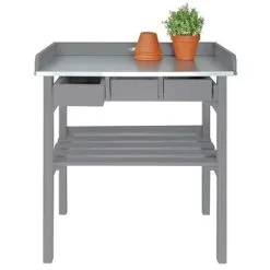 Esschert Design Tuinwerktafel Grijs CF29G