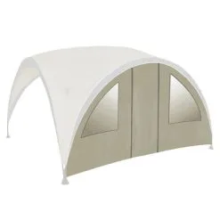 Bo-Camp Zijwand Met Deur Voor Partytent Groot Beige 4472220