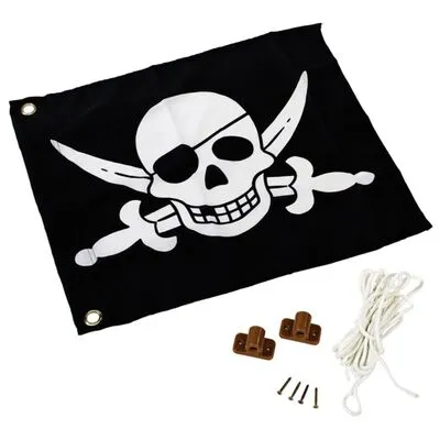 AXI Piratenvlag Zwart-wit 55x45 Cm A507.012.00