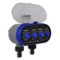 VIDAXL Elektrische Irrigatie Watertimer (2 Uitgangen)