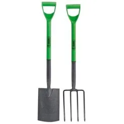 Draper Tools Tuinvork En Spade Set 28x18 Cm Koolstofstaal 16566