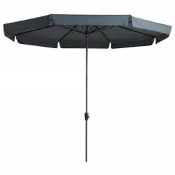 Madison Parasol Syros Luxe Rond 350 Cm Grijs