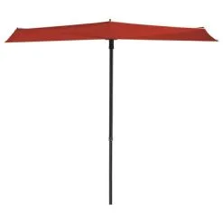 Madison Balkonparasol Sun Wave 270x150 Cm Steenrood
