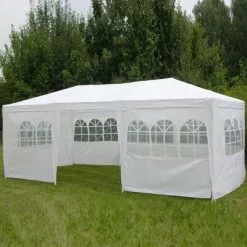 HI Tuinpaviljoen Met Zijwanden 3x6 M Wit