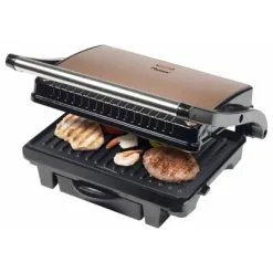 Bestron Panini Grill ASW113CO 1000 W Zwart En Koperkleurig