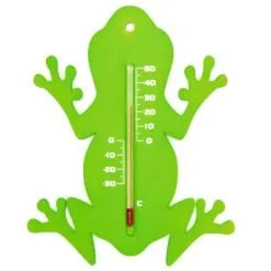Nature Wandthermometer Kikker Groen