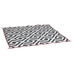 Bo-Camp Buitenkleed Chill Mat Lewisham M 2x1,8 M Zwart En Wit