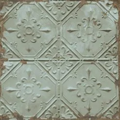 DUTCH WALLCOVERINGS Behang Tin Ceiling Groen