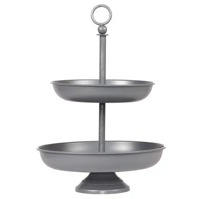 LABEL51 Etagère 26x26x38 Cm Antiekgrijs