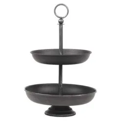 LABEL51 Etagère 26x26x38 Cm Antiekzwart