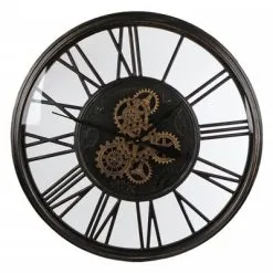 Gifts Amsterdam Radarklok Olaf 86 Cm Metaal Oudzwart