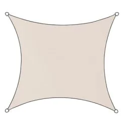 Livin' Outdoor Livin'outdoor Schaduwdoek Livigno Oxford 3,6x3,6 M Polyester Taupe