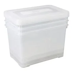 Curver Opbergboxenset Handy 3x65 L Transparant