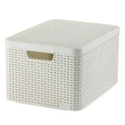 Curver Opbergbox Style Met Deksel L 30 L Crèmewit