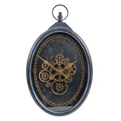 Gifts Amsterdam Radarklok Brighton 37x8,5x63 Cm Metaal Zwart