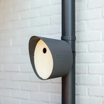 Capi Vogelhuisje Oval 1 24x19x23 Cm Hout En Antracietkleurig - Afbeelding 2