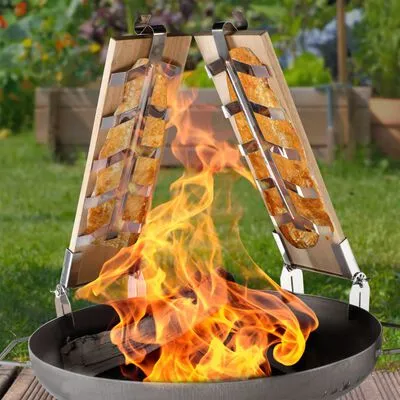 HI Visgrillhouder 2 St 55x16,5x5 Cm - Afbeelding 2