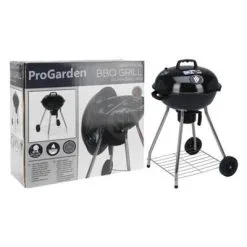 ProGarden Barbecuegrill Op Wielen 47 Cm Zwart